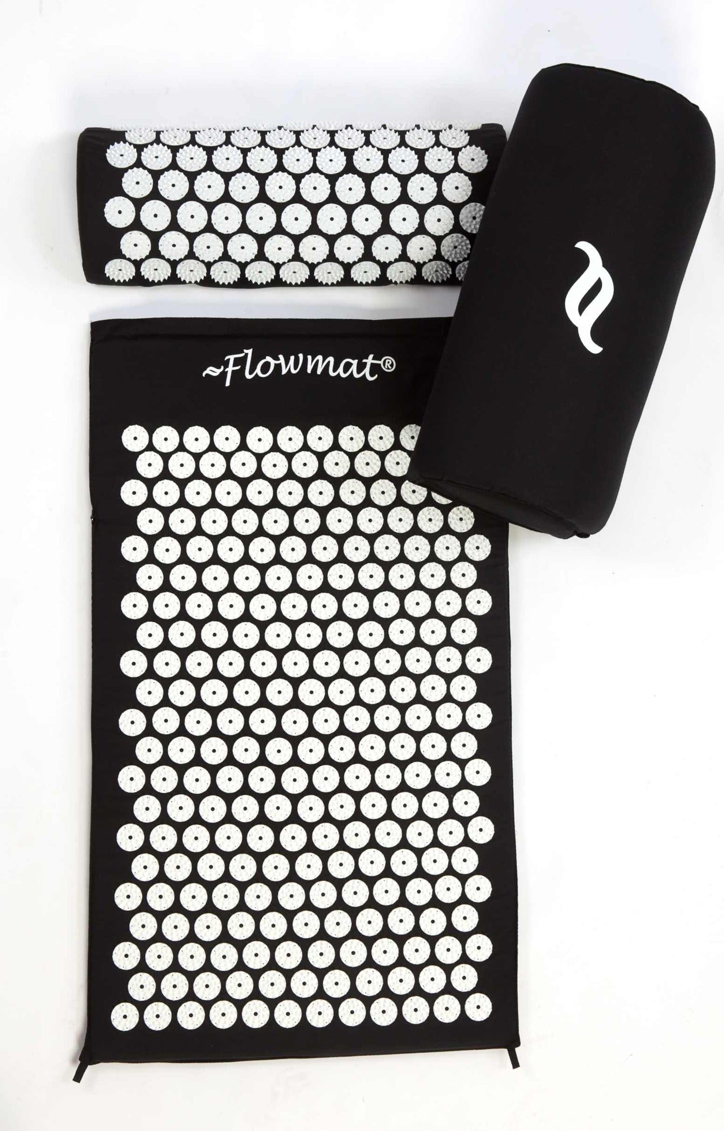 SET: FLOWMAT, FLOWPILLOW &amp; WEIGHTED EYEPILLOW BLACK